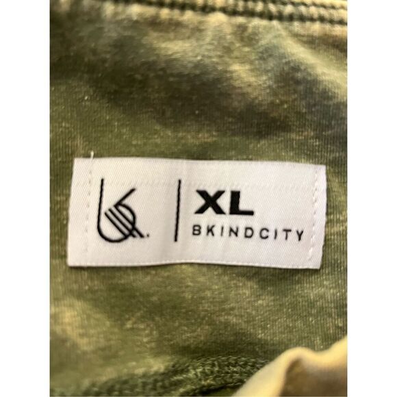 Bkindcity Women’s XL Acid Wash Green High Waist Raw Edge Flare Hem Pants - Picture 4 of 6